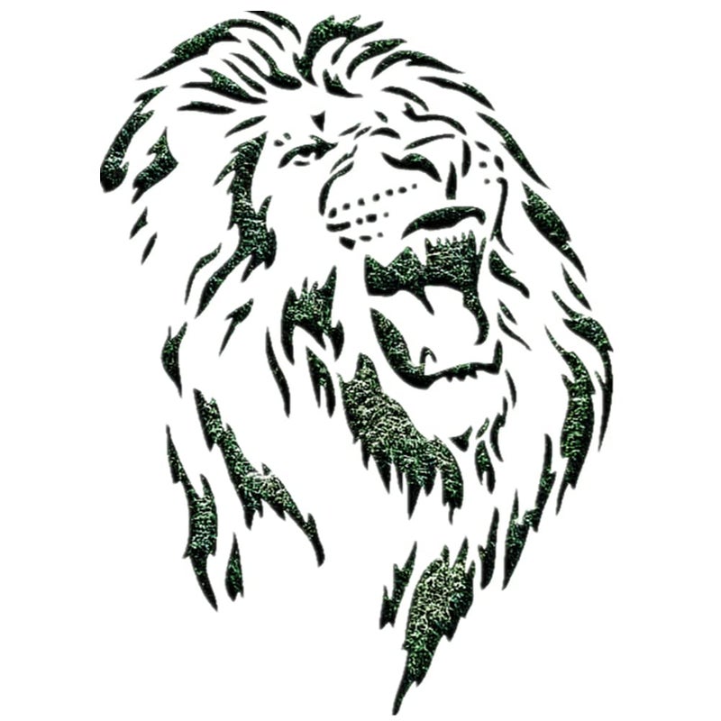 OBUY Lion Deer Tiger Wolf Whale Horse Animal Stencils for Painting on Wood, Fabric, Walls, Airbrush + More | Reusable Mylar Template (Lion) - Image 1